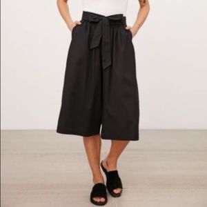 Urban Outfitters Black Tie Culottes